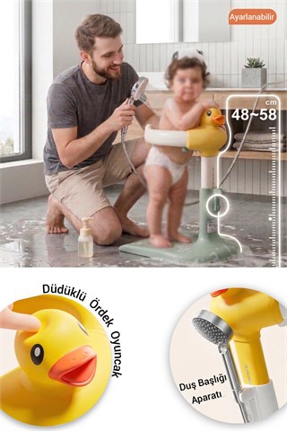 Wellgro HoldMe Bebek Banyo Duş Standı Yeşil