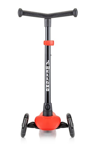 Wellgro Işıklı 3 Tekerli Yükseklik Ayarlı Scooter, Kırmızı