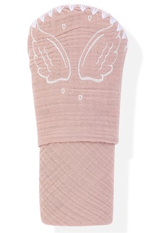 Wellgro Kapüşonlu Müslin Bebek Havlusu, Mint