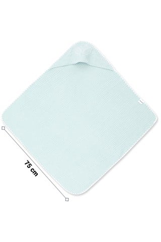 Wellgro Kapüşonlu Müslin Bebek Havlusu, Mint