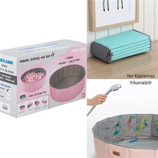 Wellgro Katlanır Aktivite ve Oyun Havuzu, Pembe