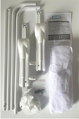 Wellgro Littles 83*48 cm Gri Yatak Bariyeri, Çocuk Yatak Korkuluğu