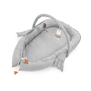 Wellgro Babynests with Angel Wing - Gray