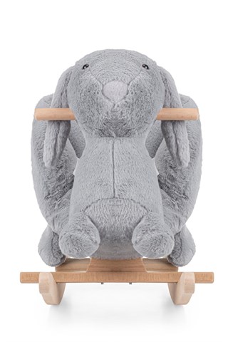 Wellgro Sallanan Oyuncak At, Sallanan Ahşap Tavşan Gri