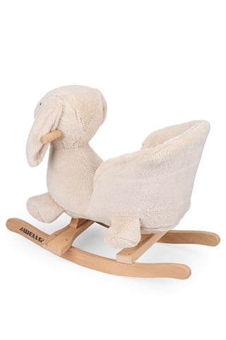 Wellgro Sallanan Oyuncak At, Sallanan Ahşap Tavşan Bej