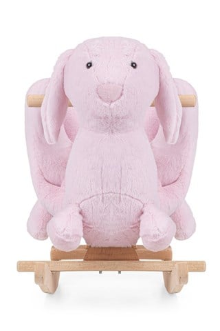 Wellgro Sallanan Oyuncak At, Sallanan Ahşap Tavşan Pembe