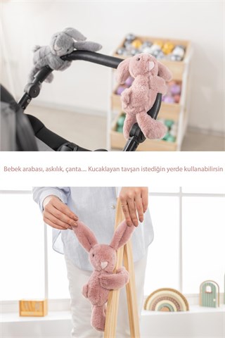 Wellgro Sarılan & Kucaklayan Tavşan Oyuncak Mavi
