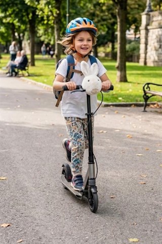 Wellgro Softyheads Çok Amaçlı Peluş Aksesuar - Scooter, Bisiklet, Bebek Arabası Başlığı, Tavşan