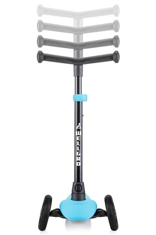 Wellgro Turbo Scooter, 3 Tekerli Yükseklik Ayarlı Çocuk Scooter- Mavi