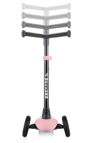 Wellgro Turbo Scooter, 3 Tekerli Yükseklik Ayarlı Çocuk Scooter - Pembe