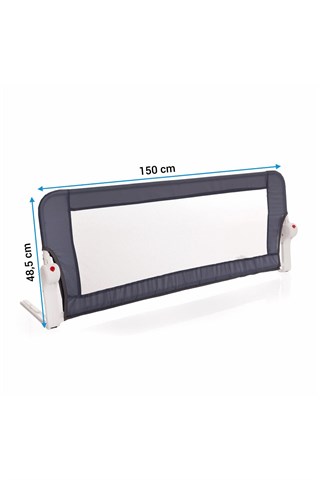 Wellgro Yatak Kenar Korumalığı 150 cm, Yatak Bariyeri Füme