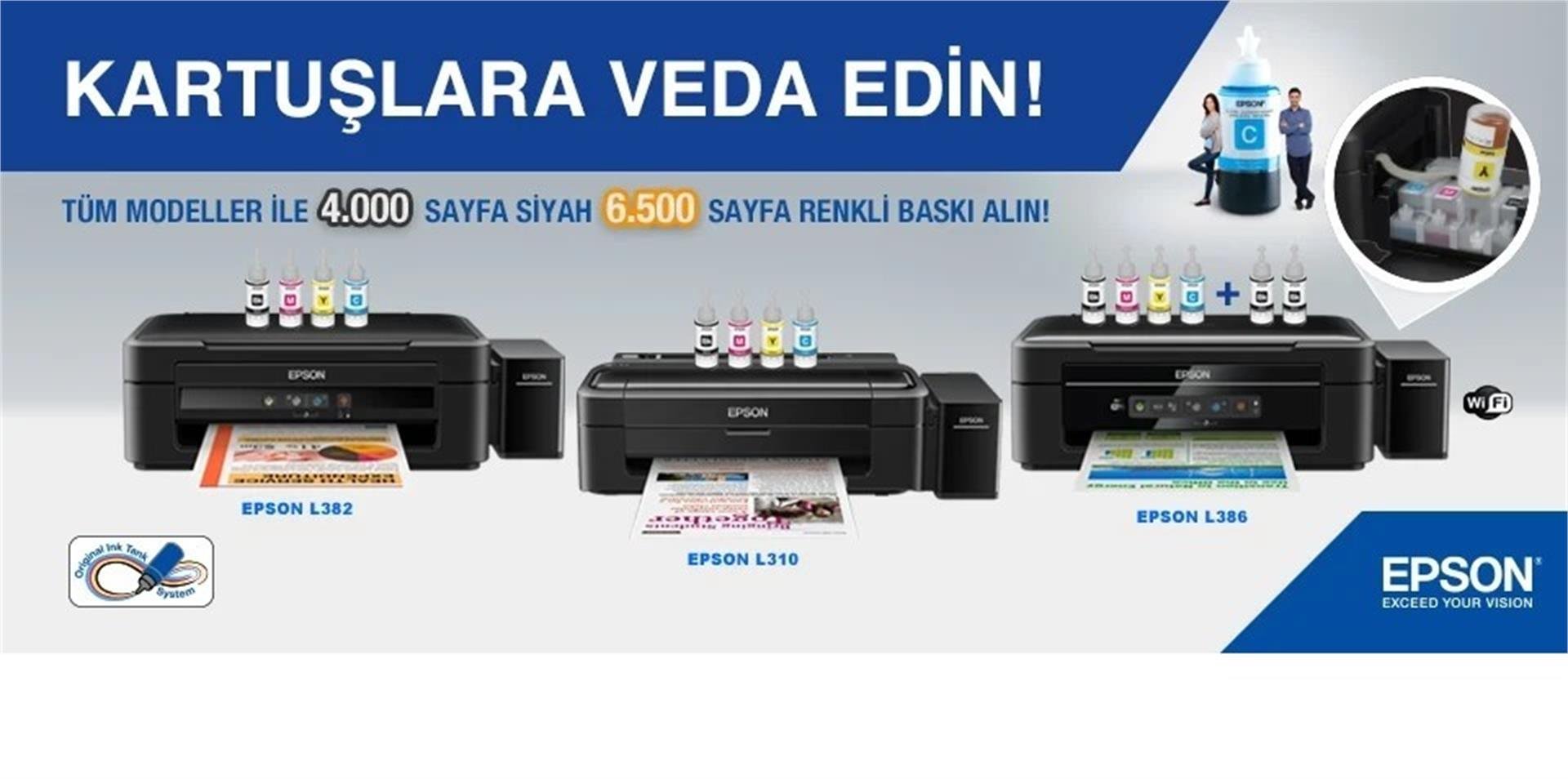 Epson Orıjınal Tanklı Yazıcılar