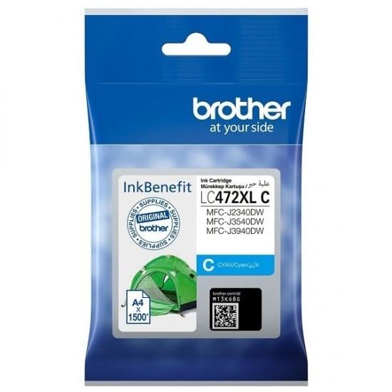 Brother MFC-J3940DW / MFC-J2340DW / LC472XL Orıjınal Mavi Mürekkep Kartuş
