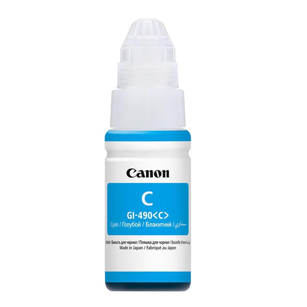 Canon GI-490 Cyan Mavi Orıjınal Şişe Mürekkep G1411 / 2411 / 3411 / 4411