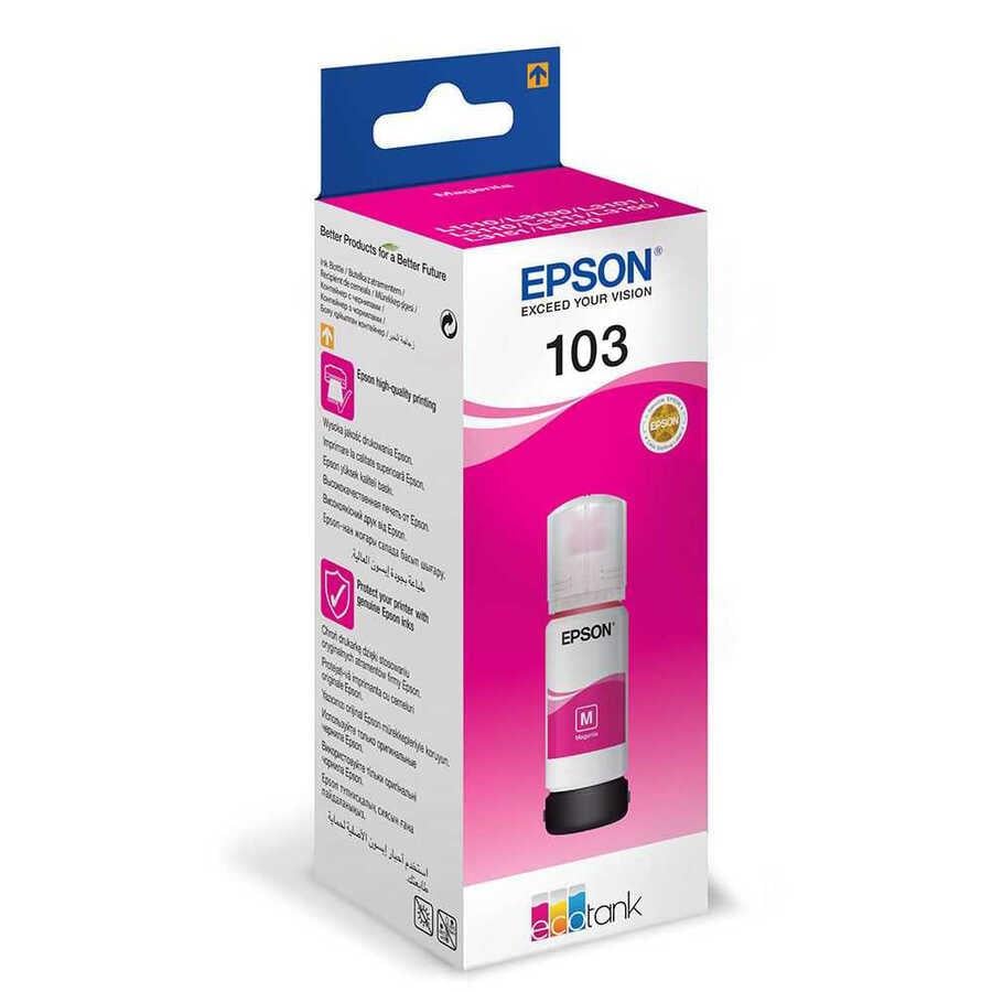 Epson Ecotank L5296 Magenta Kırmızı Orıjınal Mürekkep