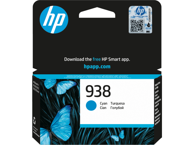 HP 938 Camgöbeği Orıjınal Mürekkep Kartuşu 4S6X5PE 
