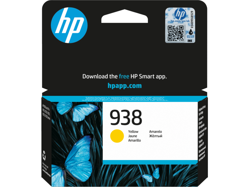 Hp 938 Yellow Sarı Orıjınal Kartuş 4S6X7PE 