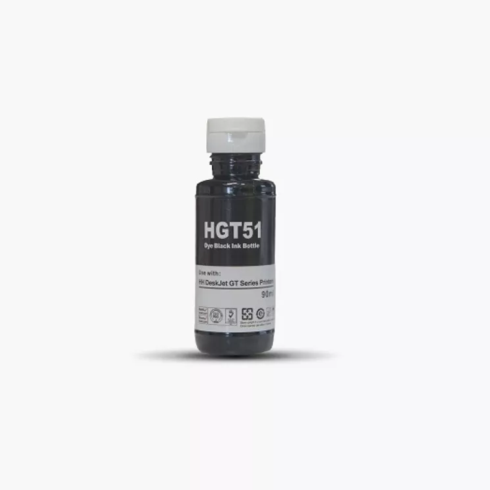 Hp GT51XL / GT52XL Black Siyah Muadil Kutulu Mürekkep 100Ml