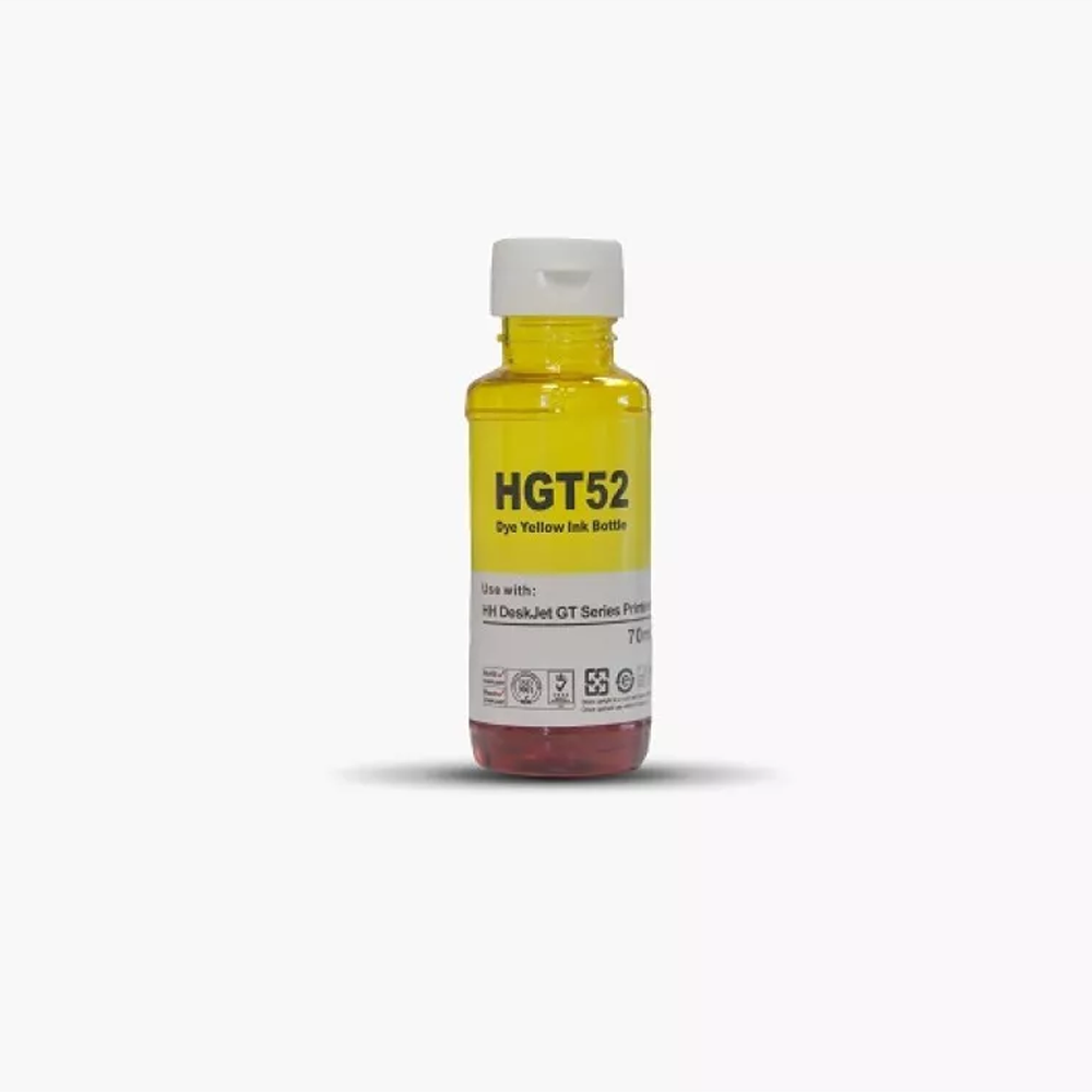 Hp GT52XL Yellow Sarı Muadil Kutulu Mürekkep 100Ml