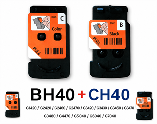 Canon BH40-CH40 İkili Takım G1420/G2420/G2460/G2470/G3420/G3430/G3460/G3470/G3480/G4470/G5040/G