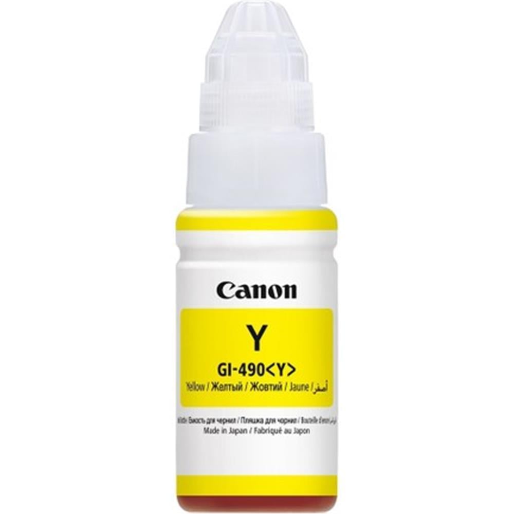 Canon GI-490 Yellow Sarı Orıjınal Şişe Mürekkep G1411 / 2411 / 3411 / 4411