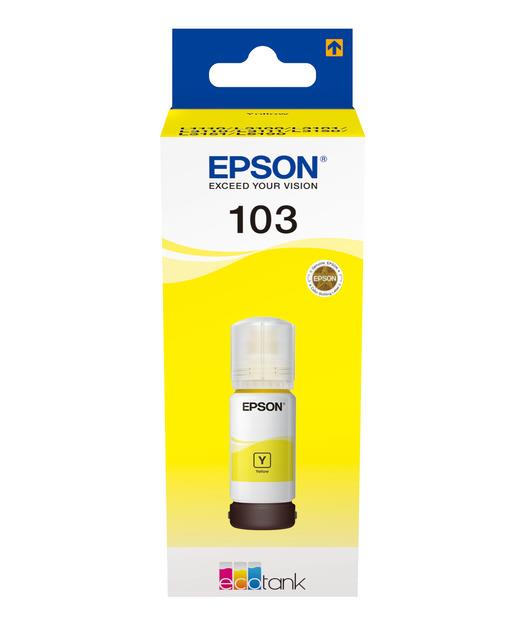 Epson Eco Tank L3256 Yellow Sarı Orıjınal Şişe Mürekkep 65Ml