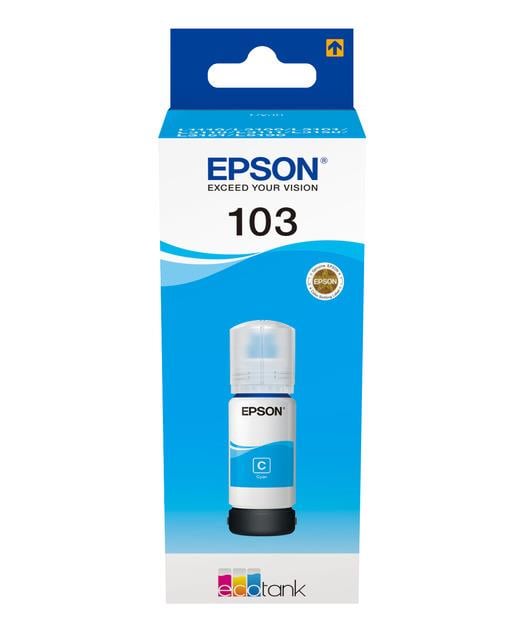 Epson Eco Tank L3251 Cyan Mavi Orıjınal Şişe Mürekkep 70Ml