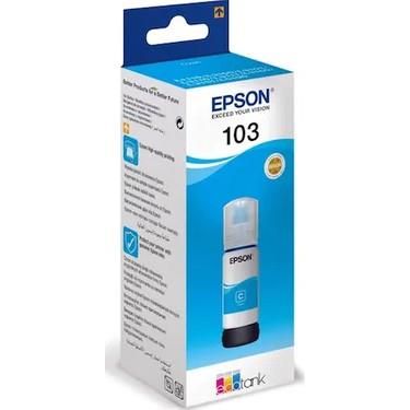 Epson Ecotank L3266 Cyan Mavi Orıjınal Mürekkep