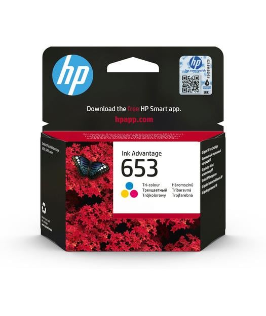 Hp 653 CMY Renkli Orıjınal Kartuş 3YM74AE 