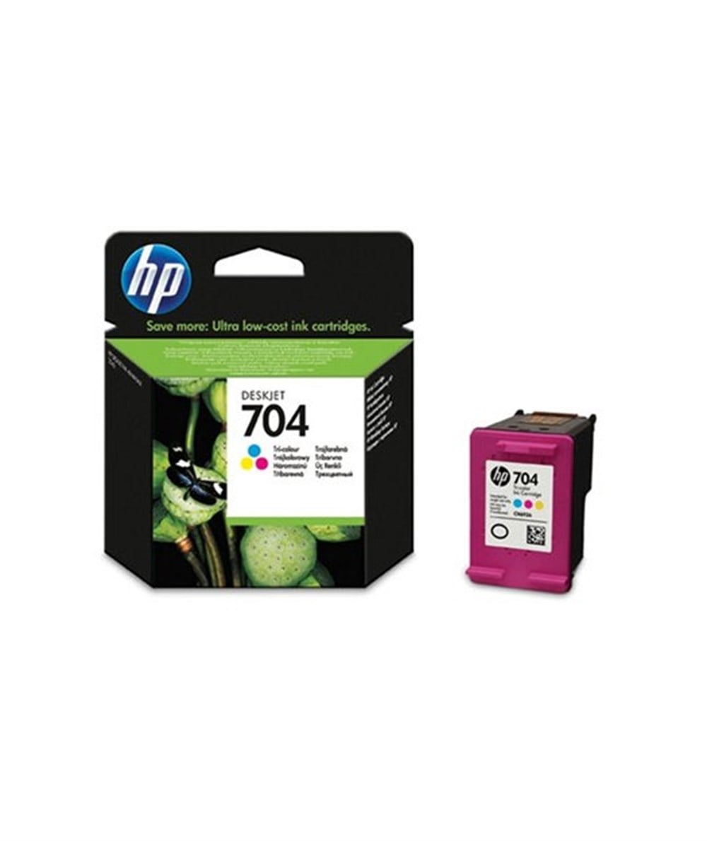 HP 704 Renkli Orıjınal Mürekkep Kartuş CN693A CMY  