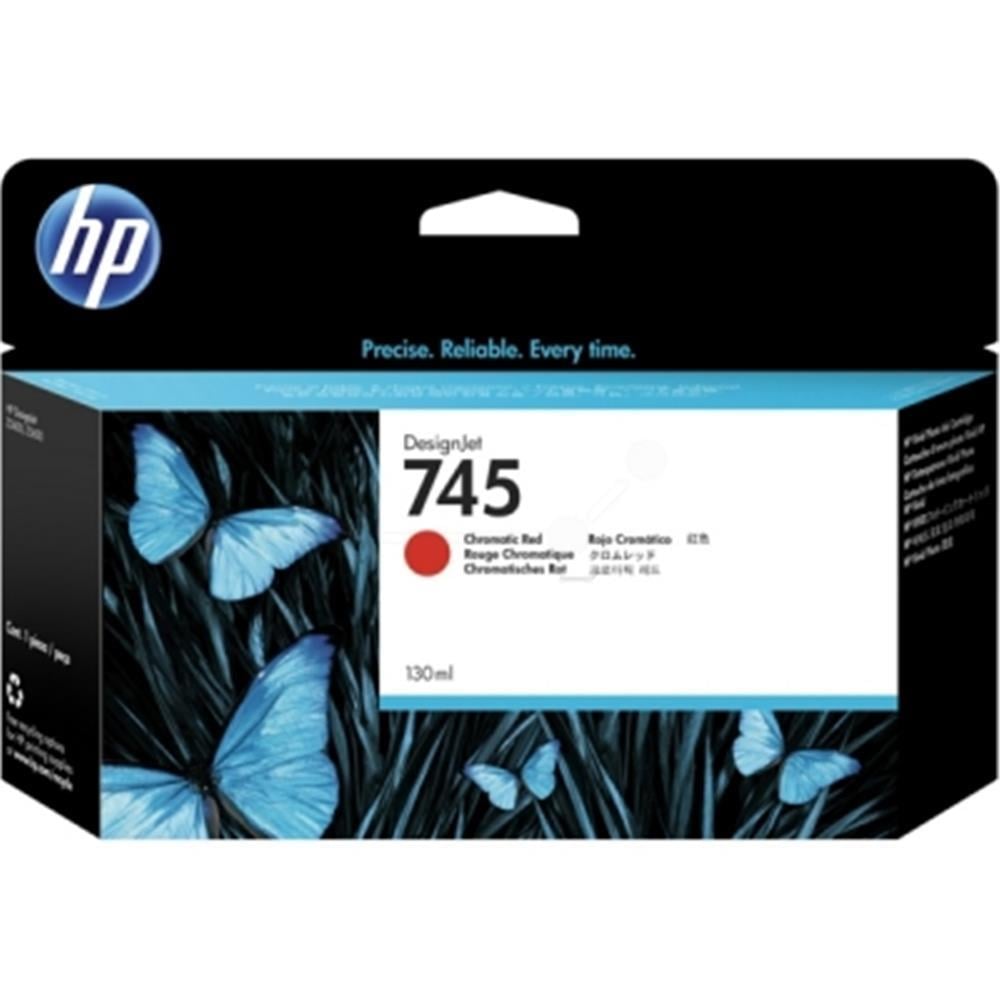 Hp 745 Chromatic Red Kromatik Kırmızı Plotter Kartuşu F9K00A 130Ml