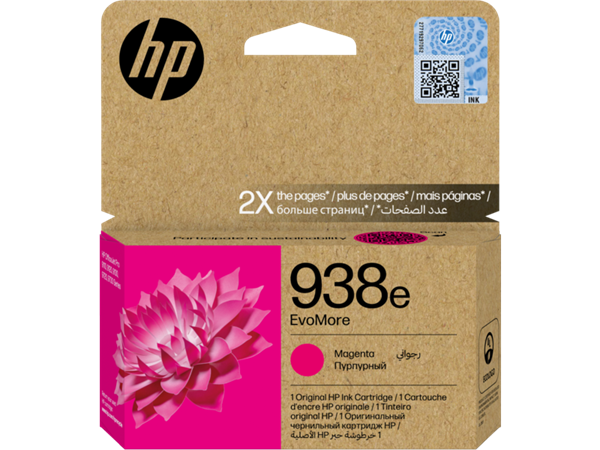 HP 938e Magenta Kırmızı Yüksek Kapasite Orıjınal Kartuş 4S6Y0PE