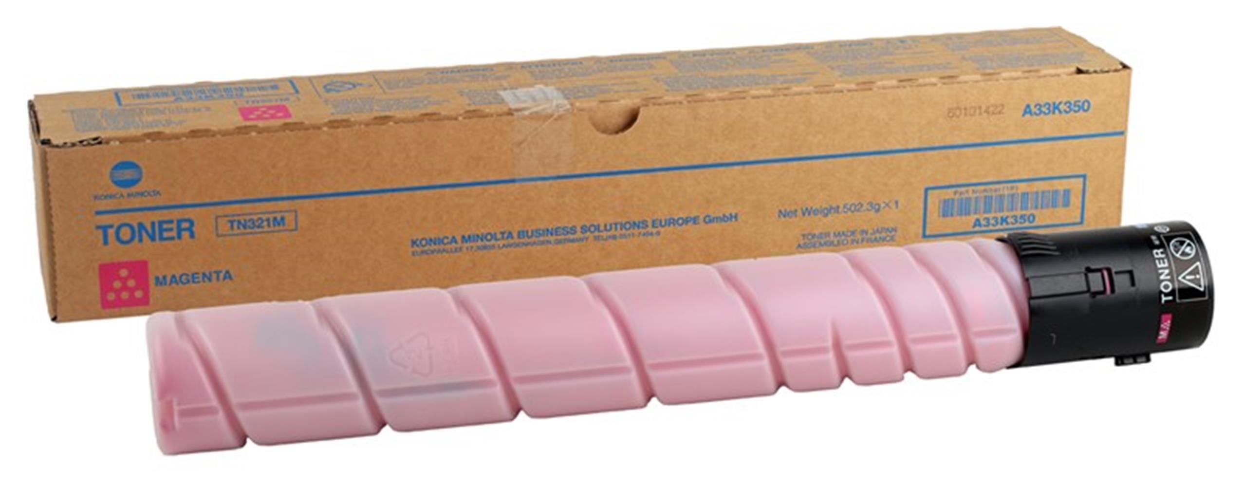 Konica Minolta TN-321 Magenta Kırmızı Orıjinal Fotokopi Toneri Bizhup C224 / 284 / 364 25K