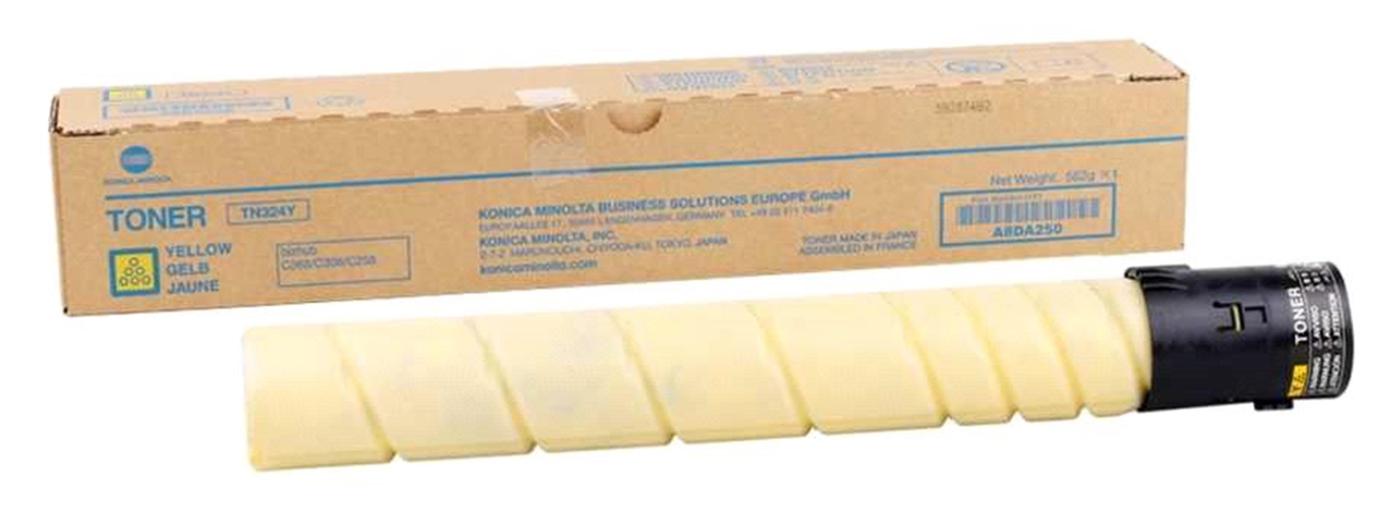 Konica Minolta TN-324 Yellow Sarı Orıjinal Fotokopi Toneri Bizhup C258 / 308 / 368 26K
