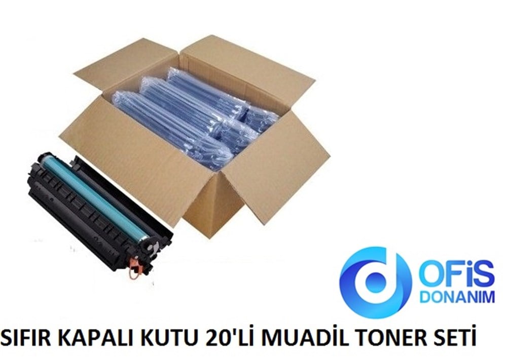 20 Adet  Hp CE285A Muadil Toner Kit 2K