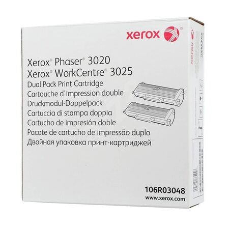 Xerox Phaser 3020-WC3025 Dual Pack Orıjınal Toner 2x1500 Sayfa 106R03048 