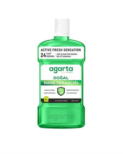 Agarta Ağız Bakım Suyu Nane Ferahlığı Alkolsüz 500 Ml