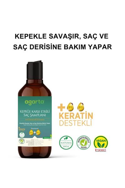 Agarta Doğal Kepeğe Karşı Etkili Şampuan 400 ml 