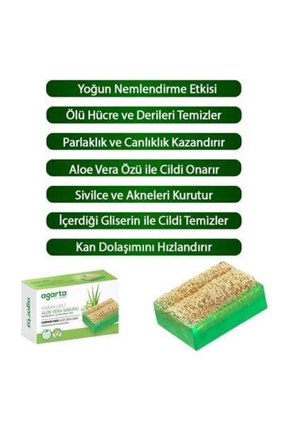 Agarta Kabak Lifli Aloe Vera Sabunu 125g