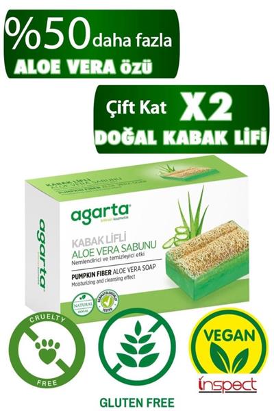 Agarta Kabak Lifli Aloe Vera Sabunu 125g