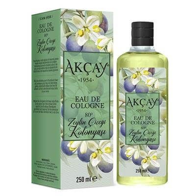 Akçay Zeytin Çiçeği Kolonyası Cam Şişe 250 Ml