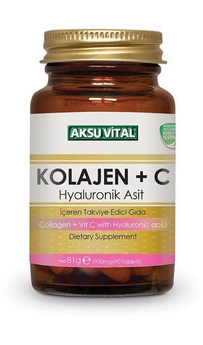 Aksu Vital Kolajen C Hyaluronik Asit 90 Tablet 81 Gr