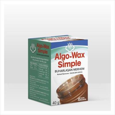 Algo Wax Simple Buharlaşan Mentollü Viks Merhem 40 gr