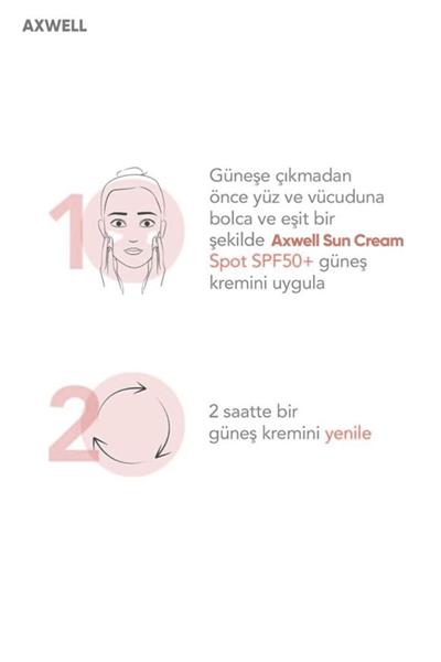 AXWELL Natural SPF50 Güneş Kremi 125 ml