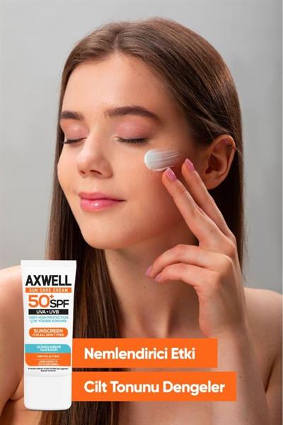 AXWELL Spf 50+ Leke Karşıtı Güneş Kremi 50 ml Tüp