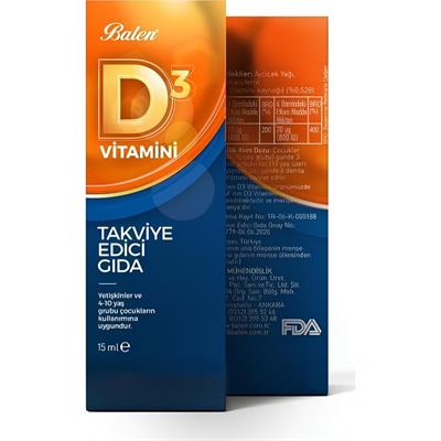 Balen D3 Vitamini 20 ml