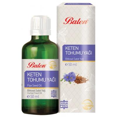 Balen Keten Tohumu Yağı 50 ml Soğuk Pres