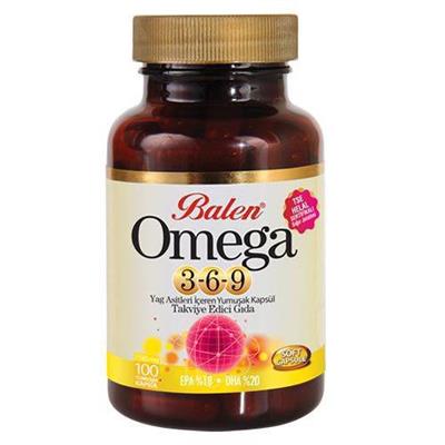 Balen Omega 3-6-9 Yağ Asitleri 1585 mg 100 Softjel kapsül
