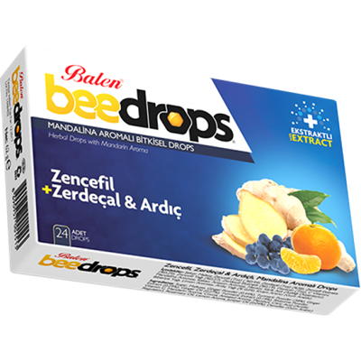 Balen Zencefil Zerdeçal Ardıçlı Mandalina Aromalı Drops 24 adet