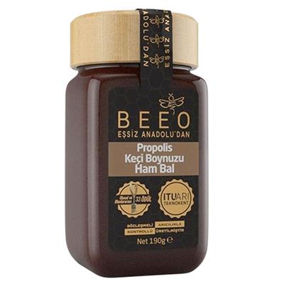 Beeo Propolis Keçiboynuzu Ham Bal 190 Gr %1 Propolis